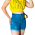 Short Jeans Feminino Meia Coxa Azul Claro nº36 - Imagem 1