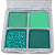 Paleta de Sombras Mattes Metálicas e Glitter Cor F Vivai 4056 Verde - Imagem 2