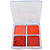 Paleta de Sombras Mattes Metálicas e Glitter Cor E Vivai 4056 Laranja - Imagem 1