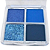 Paleta de Sombras Mattes Metálicas e Glitter Cor G Vivai 4056 Azul - Imagem 2