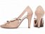 Sapato Scarpin Feminino TORRICELLA Laço Metalizado Specchio Rosê Salto Fino 9cm Napa Rosê - Imagem 3