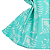 Blusa Regata Feminina Tecido Crepe Alça Fina com Pingente Azul Piscina - Imagem 3
