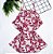 Blusa Regata Feminina Tecido Crepe Alça Fina com Pingente Rosa e Branco - Imagem 1