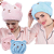 Touca de Banho Feminina em Microfibra Super Absorvente Cute Bear - Imagem 1