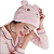 Touca de Banho Feminina em Microfibra Super Absorvente Cute Bear - Imagem 3