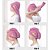 Toalha Feminina para Secagem de Cabelo em Microfibra Felpuda Modelo Turbante Secagem Rápida - Imagem 15