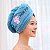 Toalha Feminina para Secagem de Cabelo em Microfibra Felpuda Modelo Turbante Secagem Rápida - Imagem 2