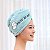 Toalha Feminina para Secagem de Cabelo em Microfibra Felpuda Modelo Turbante Secagem Rápida - Imagem 4