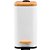 Lixeira de Metal Retangular PARAMOUNT Soft com Tampa de Bambu 05 Litros Branco - Imagem 1