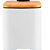 Lixeira de Metal Retangular PARAMOUNT Soft com Tampa de Bambu 05 Litros Branco - Imagem 3