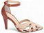 Sapato Scarpin Fivela TORRICELLA Bege e Caramelo Detalhe Metalizado Specchio Ouro Light Salto Fino 9cm - Imagem 4