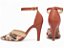 Sapato Scarpin Fivela TORRICELLA Bege e Caramelo Detalhe Metalizado Specchio Ouro Light Salto Fino 9cm - Imagem 3