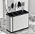 Escorredor Inox Porta Talheres com Divisória 18x13 cm - Imagem 1