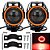 Conjunto Faróis de Motocicleta LED U7 Holofotes com 05 Peças em LED Angel Eyes Motocicleta Lâmpada Auxiliar Universal 125 W - Imagem 3