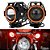 Conjunto Faróis de Motocicleta LED U7 Holofotes com 05 Peças em LED Angel Eyes Motocicleta Lâmpada Auxiliar Universal 125 W - Imagem 2