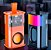 Caixa de Som Portátil Compacta Bluetooth transparente com LEDs - Imagem 2