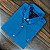 Camisa Masculina PRL Manga Curta Azul Xadrez - Imagem 2