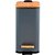 Lixeira PARAMOUNT de Metal e Bambu Retangular Soft de 05 litros Cinza - Imagem 1