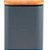 Lixeira PARAMOUNT de Metal e Bambu Retangular Soft de 05 litros Cinza - Imagem 2