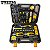 Ferramenta WTEMPO Kit Completo para Reparos Domésticos Automotivos Motocicletas Bicicletas Manuais Duráveis de Aço Carbono Inclui Estojo de Armazenamento Resistente com 118 Peças Preto com Amarelo - Imagem 8
