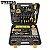 Ferramenta WTEMPO Kit Completo para Reparos Domésticos Automotivos Motocicletas Bicicletas Manuais Duráveis de Aço Carbono Inclui Estojo de Armazenamento Resistente com 118 Peças Preto com Amarelo - Imagem 7