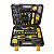 Ferramenta WTEMPO Kit Completo para Reparos Domésticos Automotivos Motocicletas Bicicletas Manuais Duráveis de Aço Carbono Inclui Estojo de Armazenamento Resistente com 118 Peças Preto com Amarelo - Imagem 6