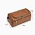 Necessaire de Luxo Vintage para Viagem Negócios Cosméticos Maquiagem Marrom - Imagem 16