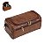 Necessaire de Luxo Vintage para Viagem Negócios Cosméticos Maquiagem Marrom - Imagem 1