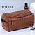 Necessaire de Luxo Vintage para Viagem Negócios Cosméticos Maquiagem Marrom - Imagem 6