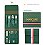 Conjunto Cortador de Unhas em Aço Inoxidável com Maleta Manicure Tesoura Maquiagem Ferramenta de Beleza com 16 Peças Verde - Imagem 2