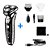 Barbeador Elétrico Hatteker Recarregável sem Fio Máquina de Cortar Cabelo Navalha Elétrica para Homens kit 03 em 01 - Imagem 2