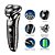 Barbeador Elétrico Hatteker Recarregável sem Fio Máquina de Cortar Cabelo Navalha Elétrica para Homens kit 03 em 01 - Imagem 3