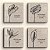Kit de 4 Azulejos Personalizados 20 cm | Coleção Tropical | Carla Amaro Home - Imagem 1