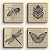 Kit de 4 Azulejos Personalizados 20 cm  | Coleção Insetos Boho | Carla Amaro Home - Imagem 1