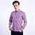 Camisa RL Manga Longa Micro Xadrez  Roxo e Branco - Imagem 1