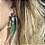 Brinco Dente  jade verde - Imagem 2