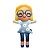 Boneca Nicole Loirinha Flores Azuis - Imagem 1