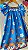Vestido Arco íris Azul - Imagem 1