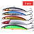 Kit 05 Iscas Artificiais Meia Água de 9cm 8g Pesca Tucunaré Traíra Dourado Robalo Black Bass - Imagem 1