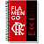 Caderno Universitário Flamengo Capa Dura 20 Matérias 320 Folhas - Imagem 1