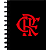 Caderno Universitário Flamengo Kitdisc Capa Dura 10x1 - Imagem 1