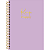 Caderno Universitário Keep Happy Capa PP Violeta 10 Materias 160 Folhas - Imagem 1