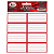 Etiquetas Auto Adesivas Pautadas com 8 unidades - KIT - Imagem 1