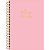 Caderno Universitário Keep Dreaming Capa PP Rosa 10 Materias 160 Folhas - Imagem 1