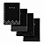 Caderno Espiral 1/4 Office Capa Dura 192 Folhas KIT - Imagem 1
