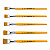 Kit de Pinceis para Pintura Chato K21 Cabo Longo Amarelo -10, 12, 14, 16, 18 - Imagem 1