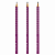 Kit com 3 Lápis Faber-Castell Grip 2001 HB Nº2 Roxo - Imagem 1