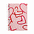 Caderneta 1/8 (100 x 137mm)  Emotion - Capa Dura Espiral 96 Folhas - Imagem 3