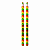 Kit com 2 Lápis de Cor Jumbo Rainbow Neon Tris - Mina Multicolorida em Tons Neon Vibrantes - Corpo Hexagonal em Madeira - Imagem 1