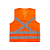 Colete Refletivo de Sinalização com Bolso / Laranja - Super Safety - Imagem 2